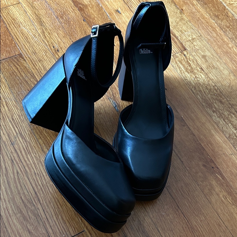 Wild Fable Black Platform Heels